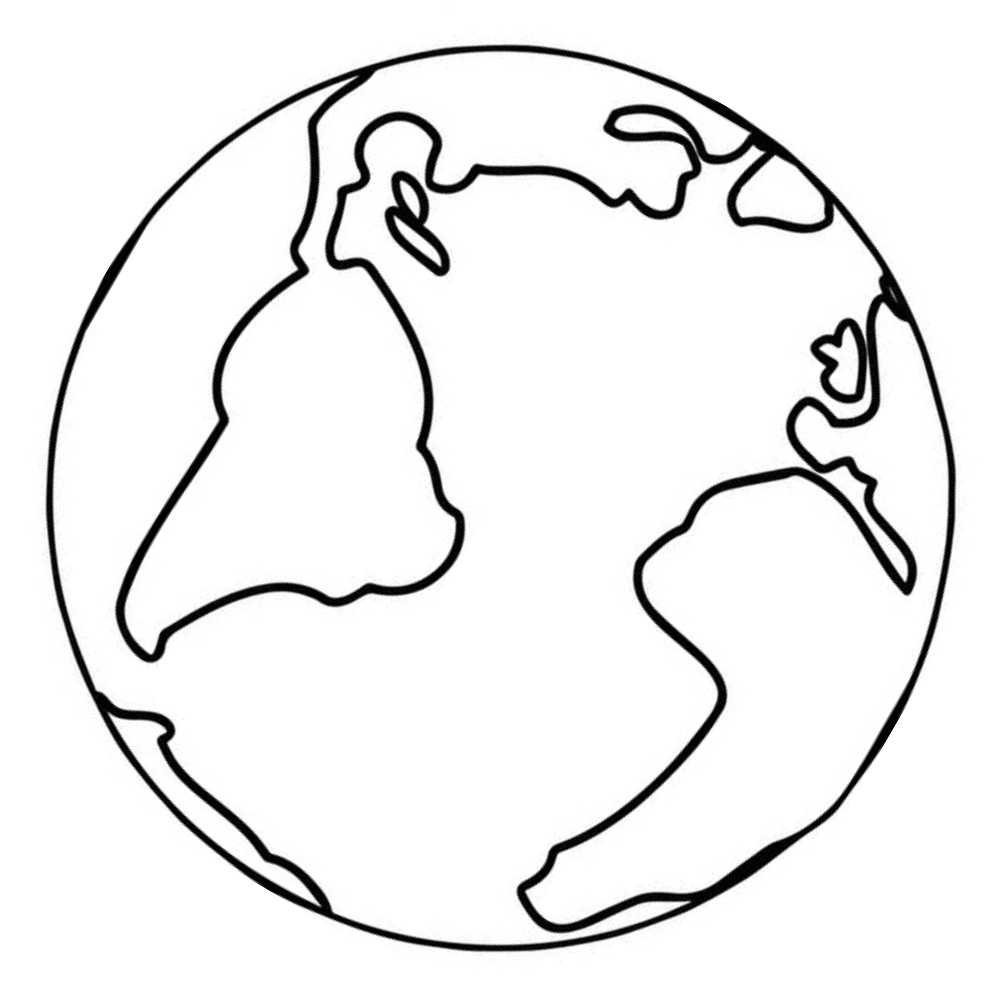 Desenhos do planeta Terra para colorir