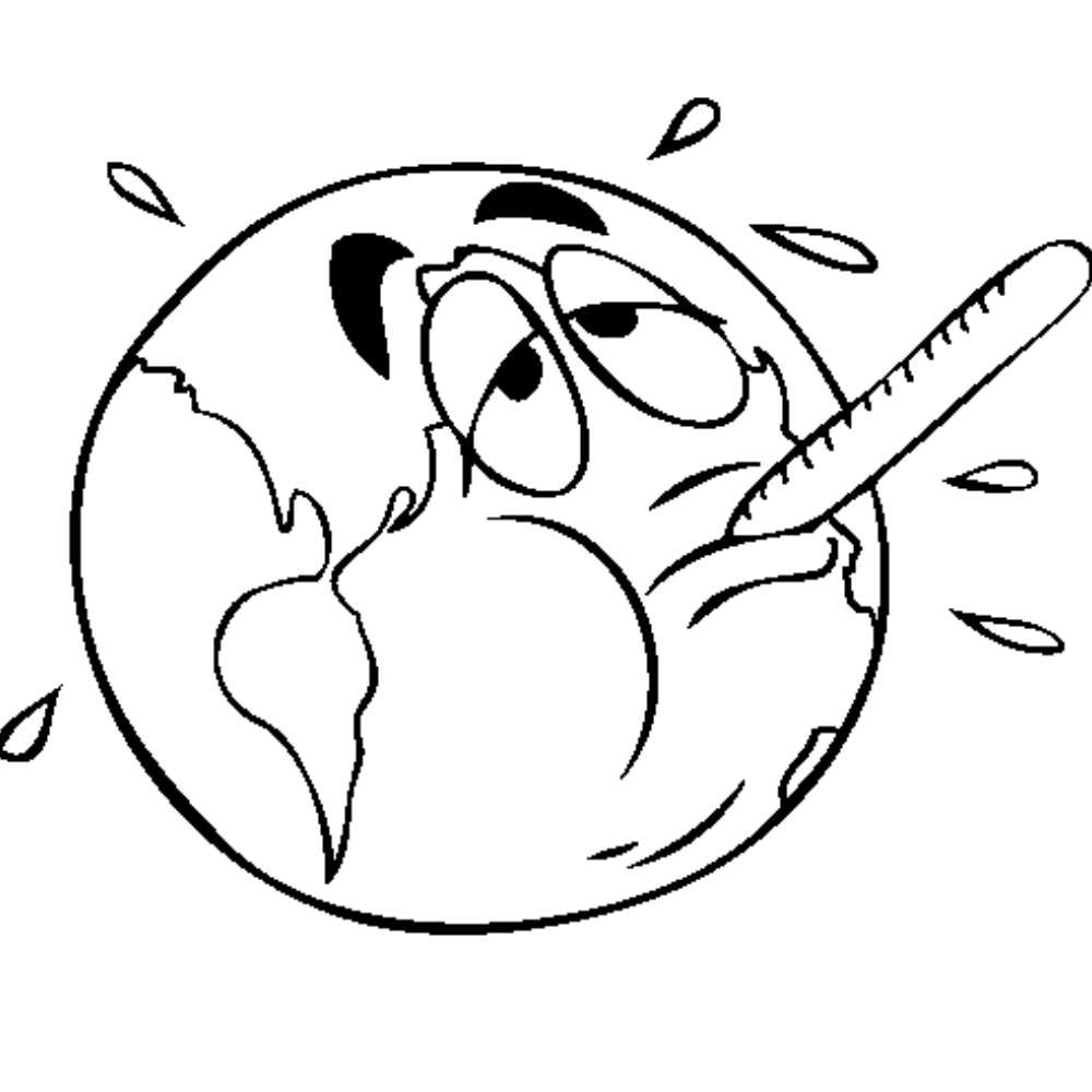 Desenhos do planeta Terra poluido