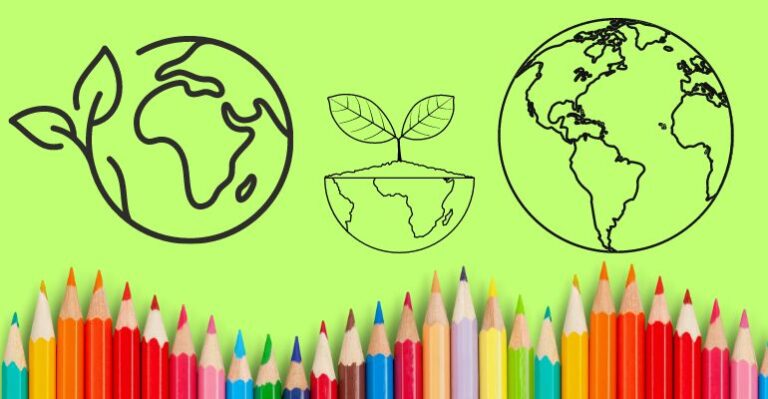 planeta terra para pintar