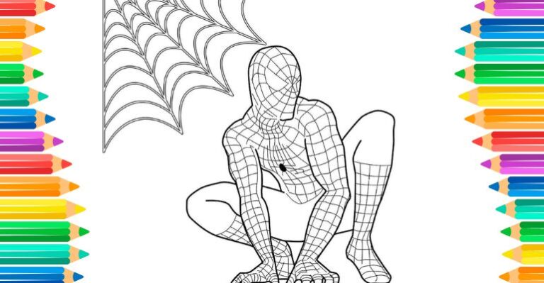 desenho do homem aranha para pintar
