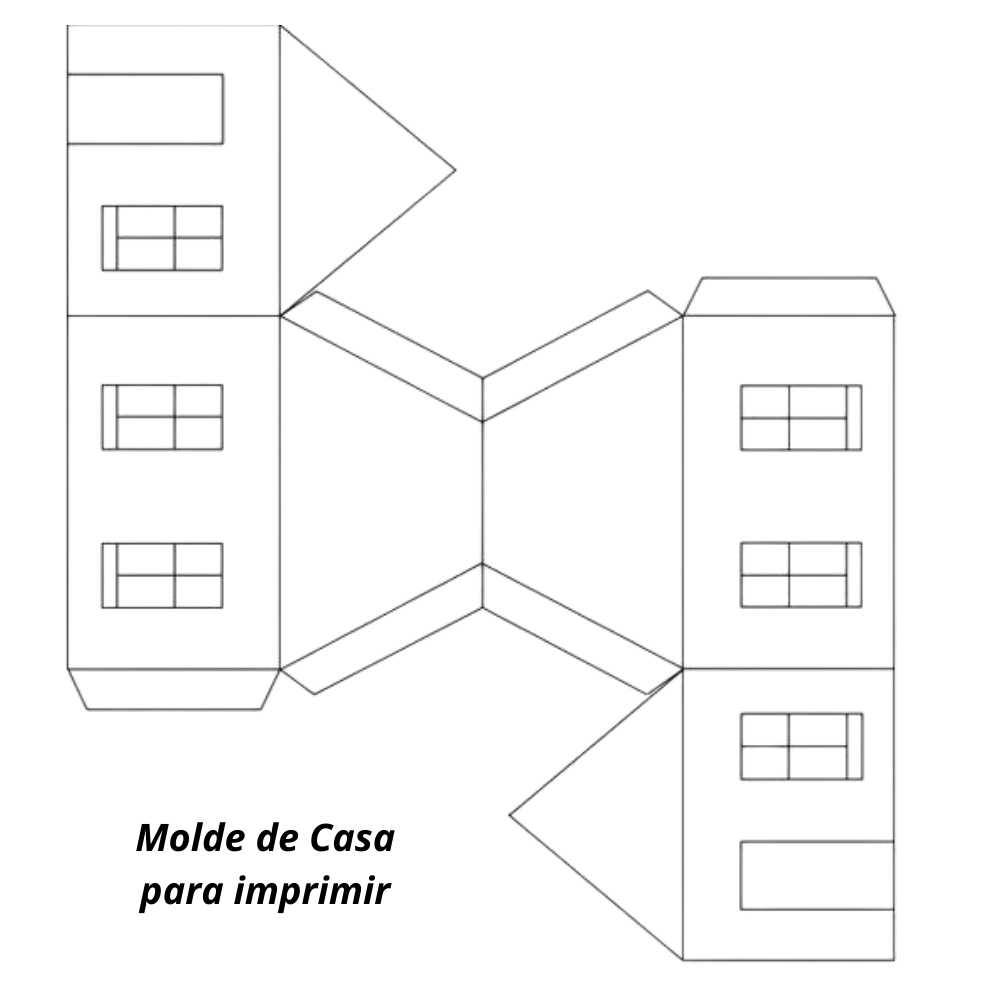 casa de papel para imprimir