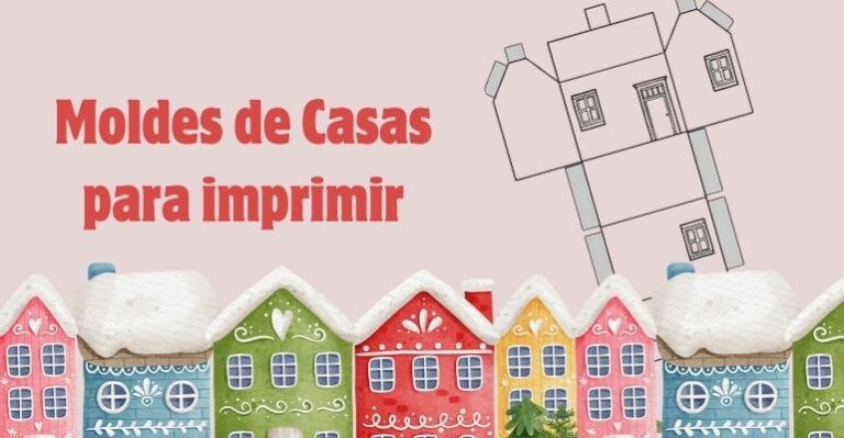 molde de casa para impressao