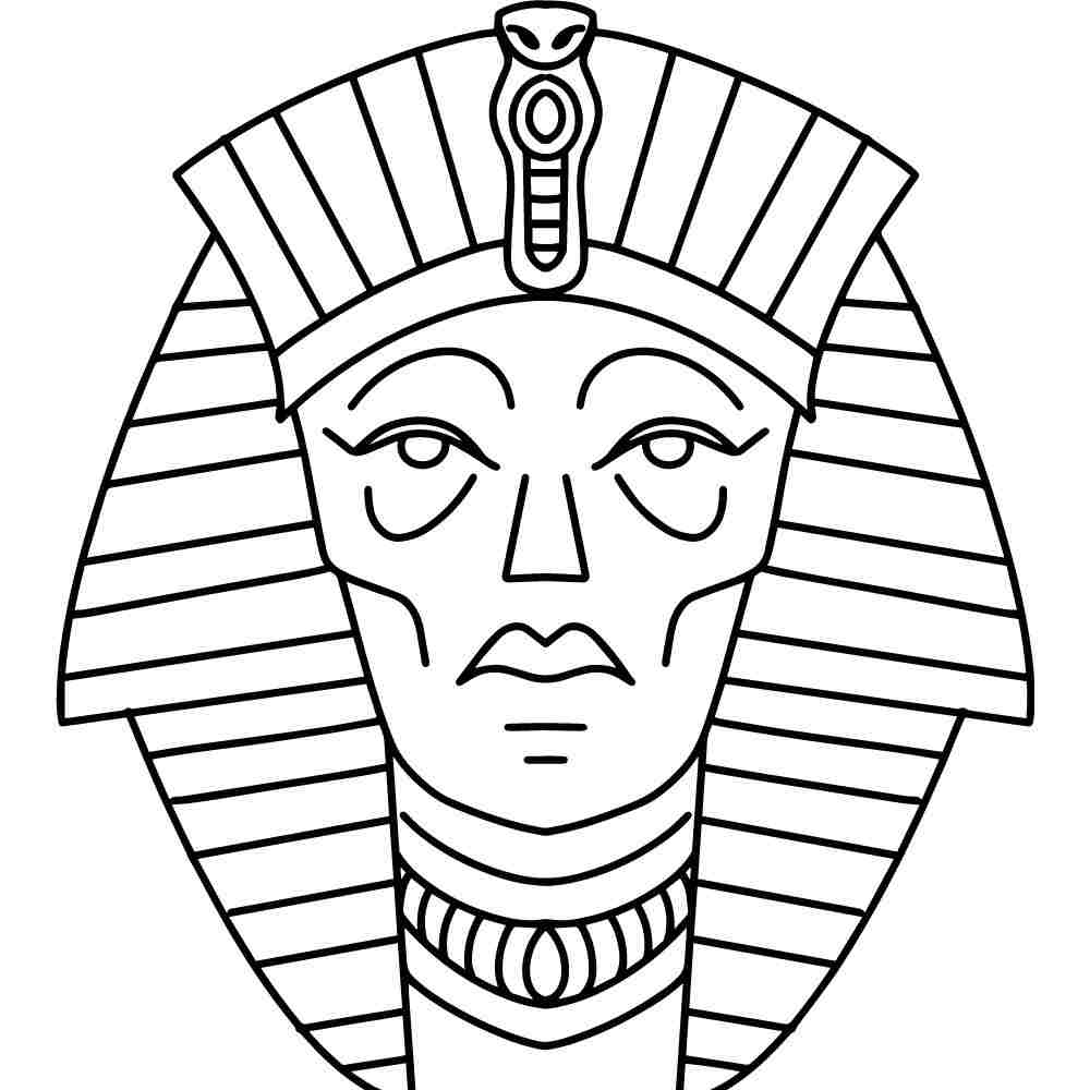 desenho de farao pintura egipcia