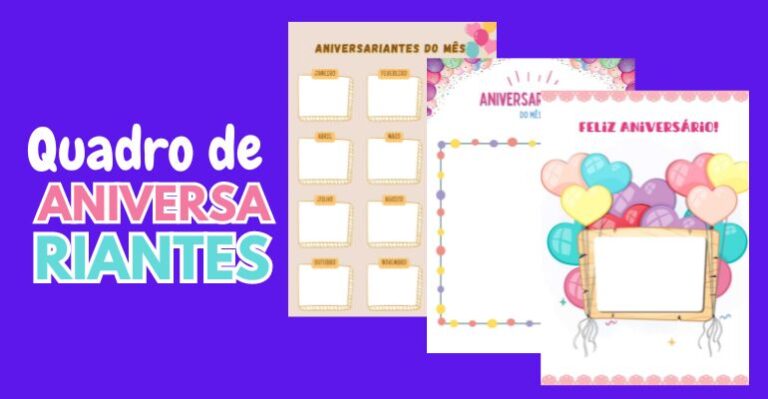 quadro de aniversariantes para imprimir