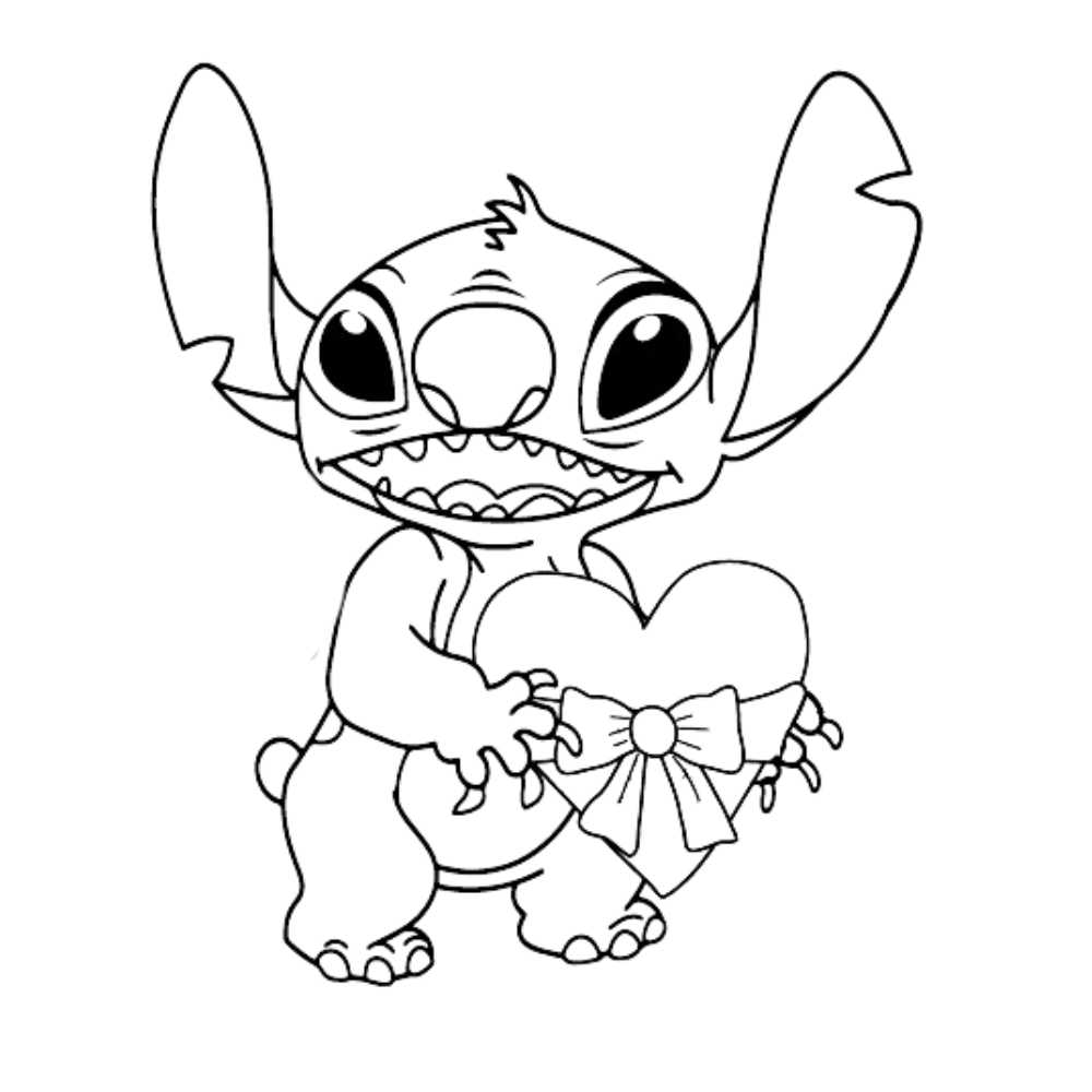 Stitch para colorir