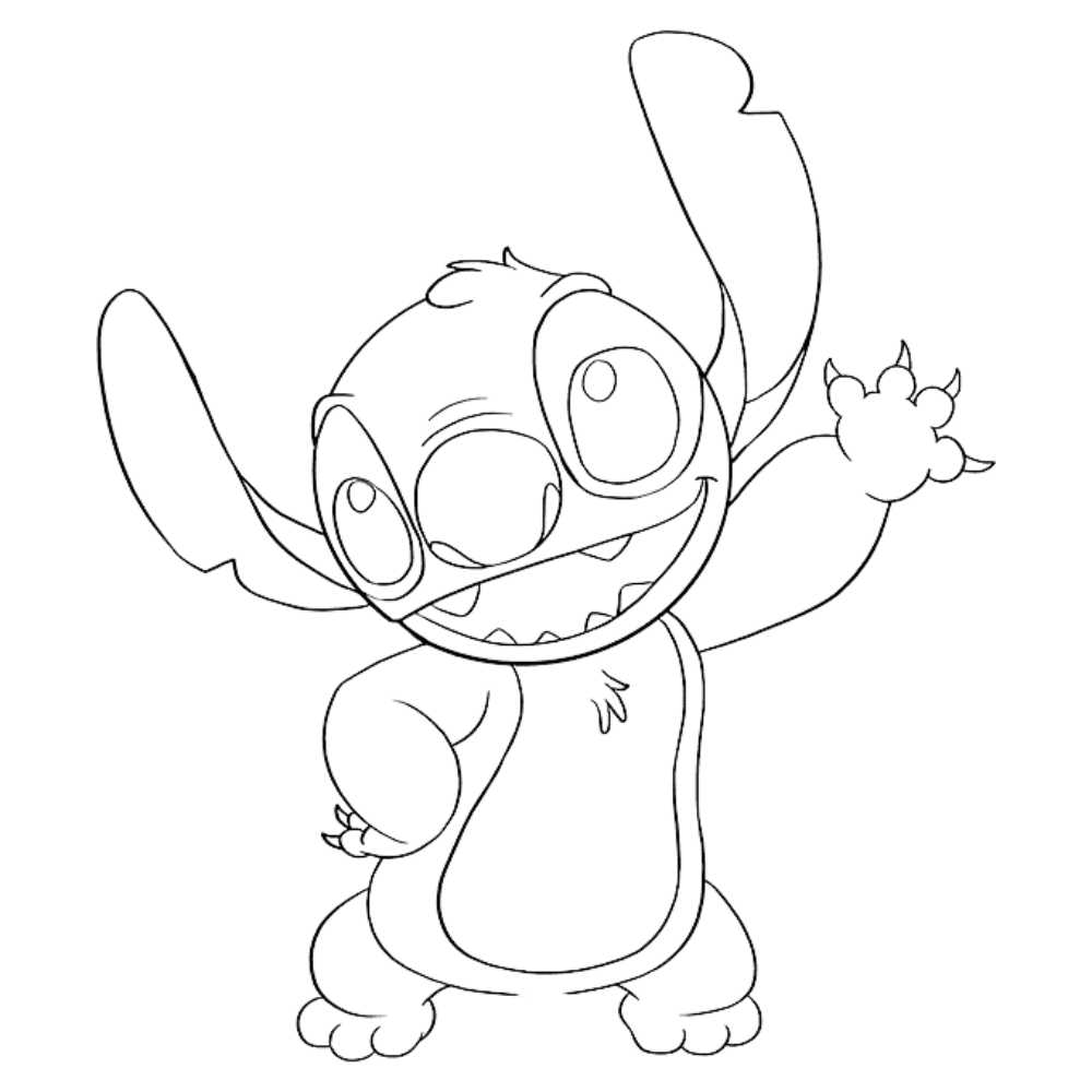 imagem do Stitch para colorir