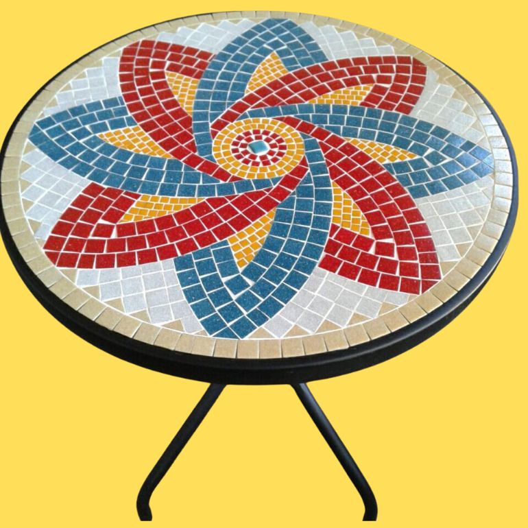 tampo de mesa mosaico