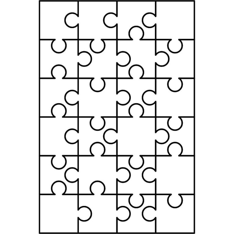 Molde para quebra cabeça para imprimir - Artesanato Passo a Passo!