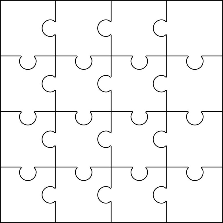 Molde para quebra cabeça para imprimir - Artesanato Passo a Passo!