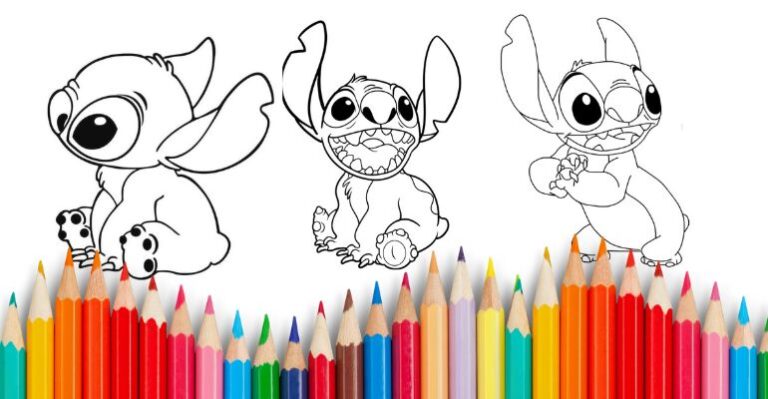 desenho stitch para colorir