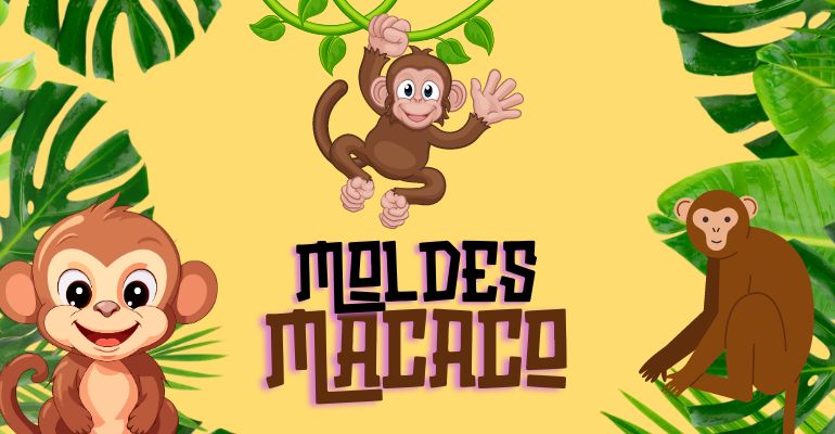 moldes de macacos