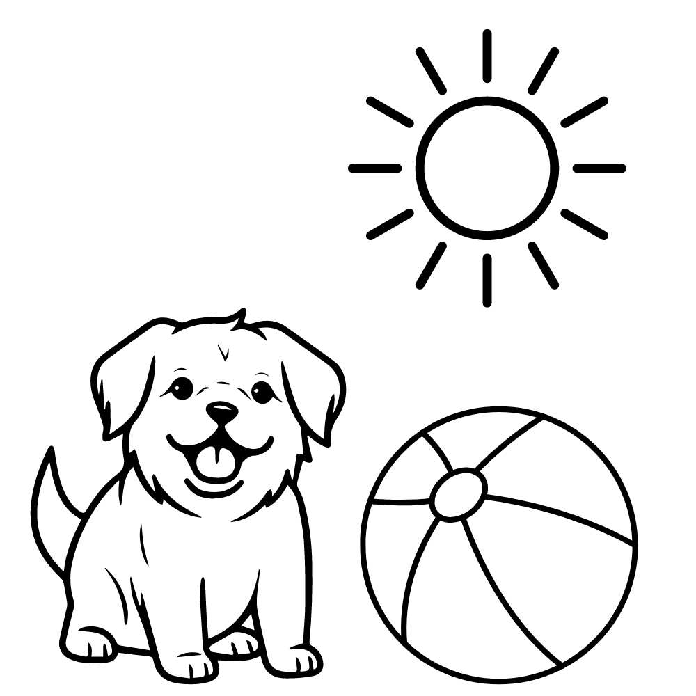 desenho de cachorro para pintar