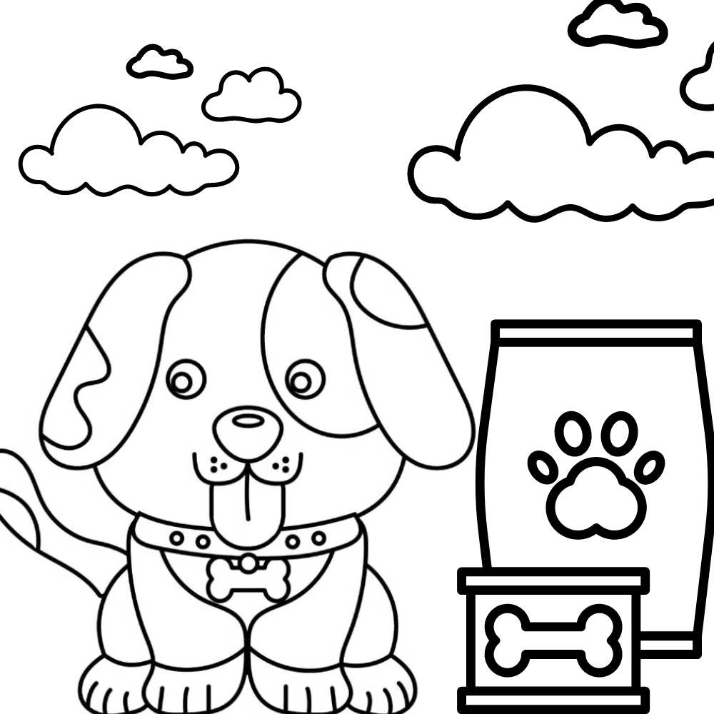 desenho de cachorro para colorir
