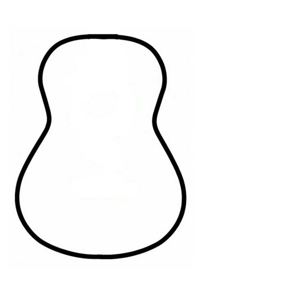 molde de violão para imprimir em eva