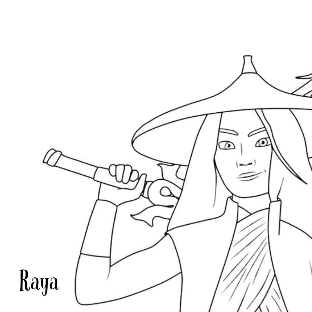 raya para colorir