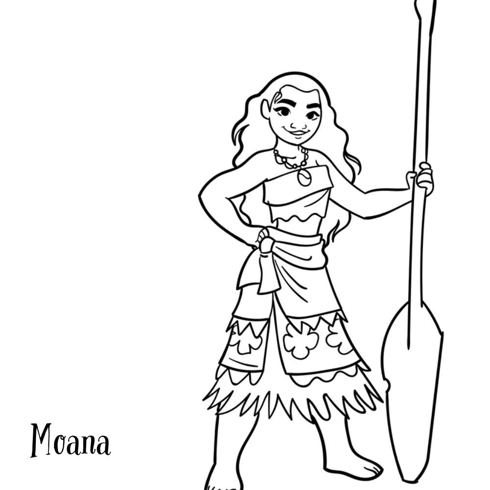 moana para colorir