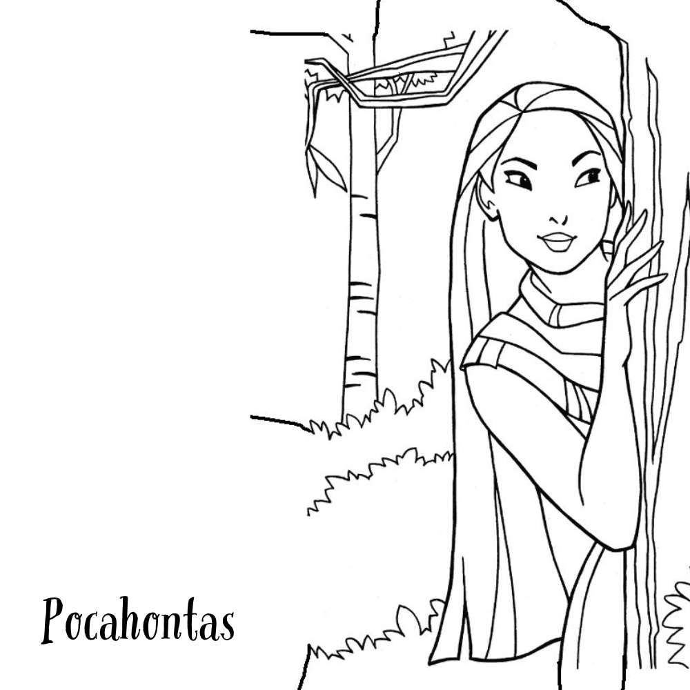 prcahontas para colorir