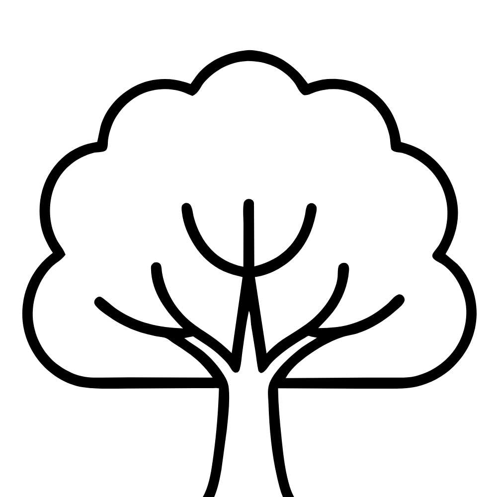 arvore facil de desenhar e copiar