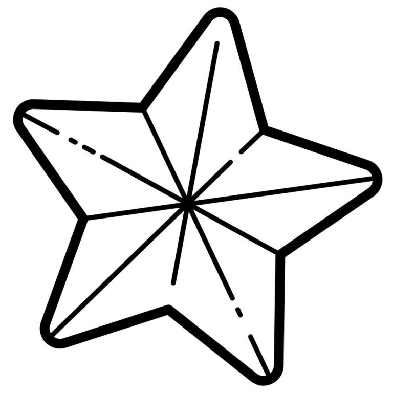Molde estrela de Natal para imprimir em PDF - Artesanato Passo a Passo!