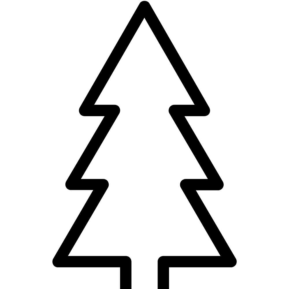 molde arvore de natal