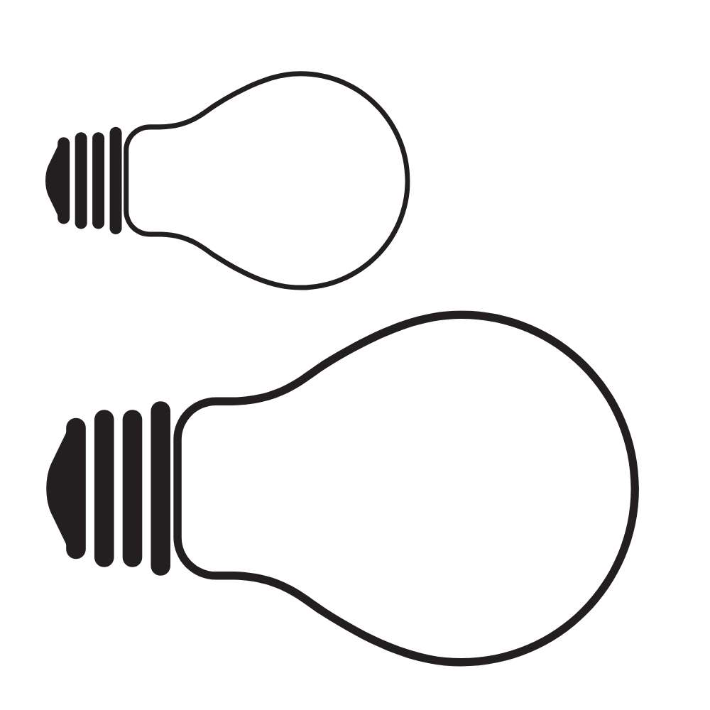 molde de lampada para imprimir em eva
