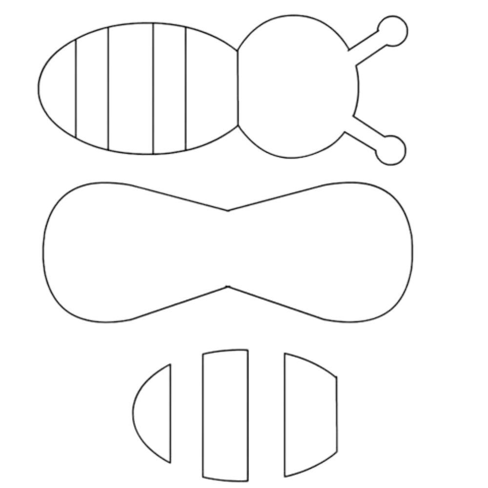 Molde abelha para imprimir