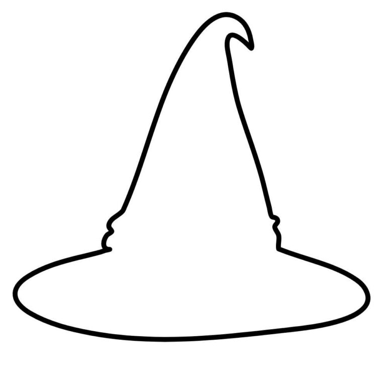 Molde chapéu de bruxa para imprimir em PDF - Artesanato Passo a Passo!