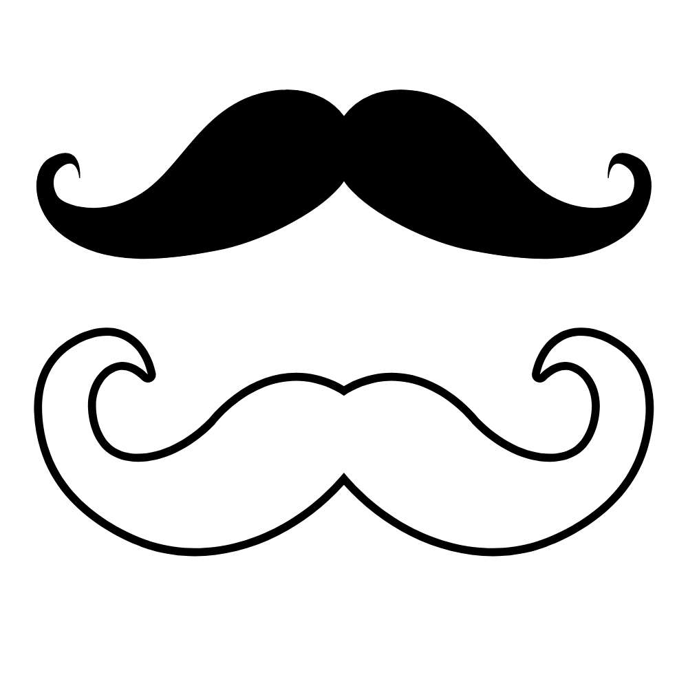 molde bigode novembro azul