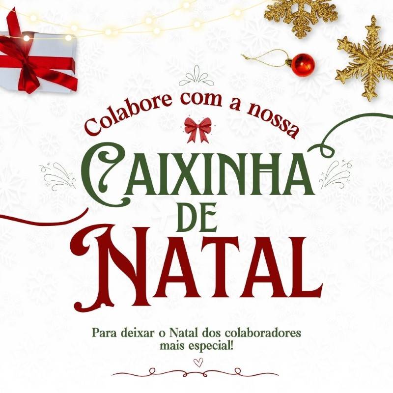 Colabore com nossa caixinha de Natal para imprimir