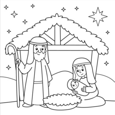 Presépio para imprimir e montar em PDF - Artesanato Passo a Passo!