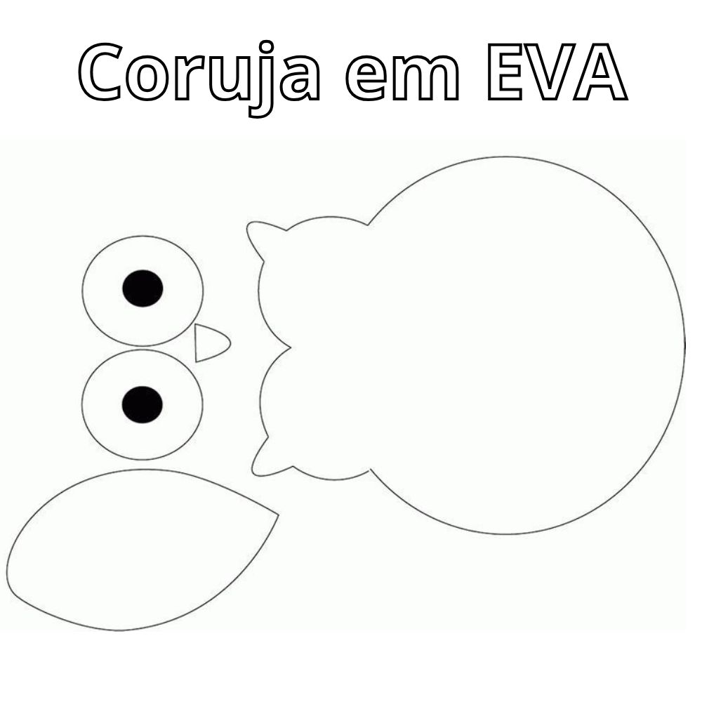 coruja em eva para imprimir