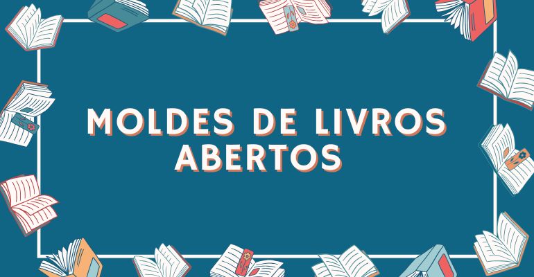 MOLDES DE LIVROS ABERTOS GRANDES