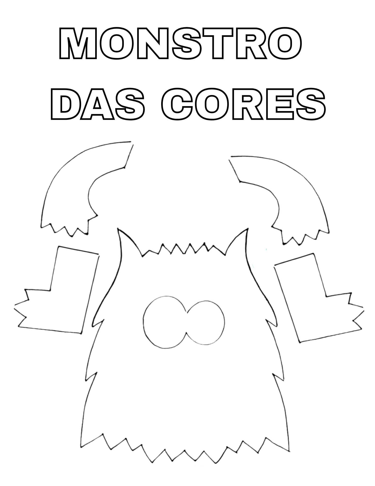 monstro das cores para imprimir