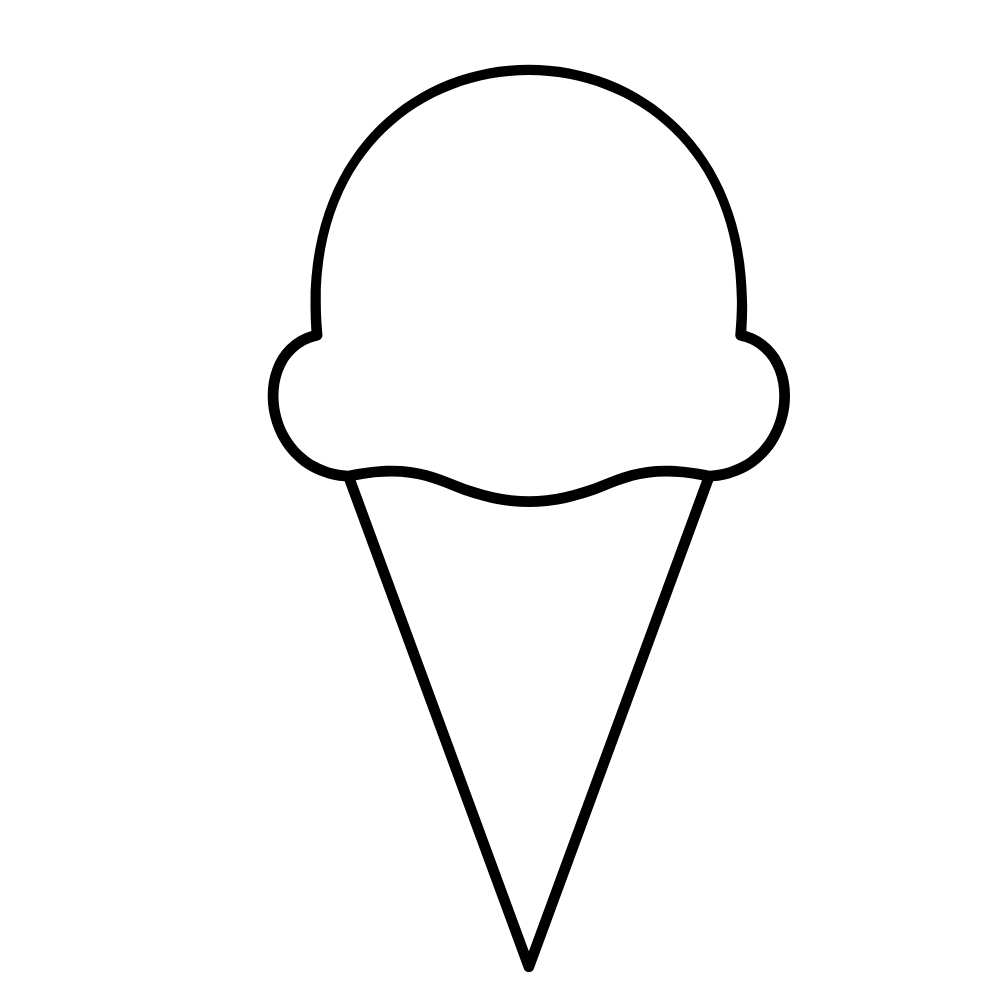 desenho casquinha de sorvete