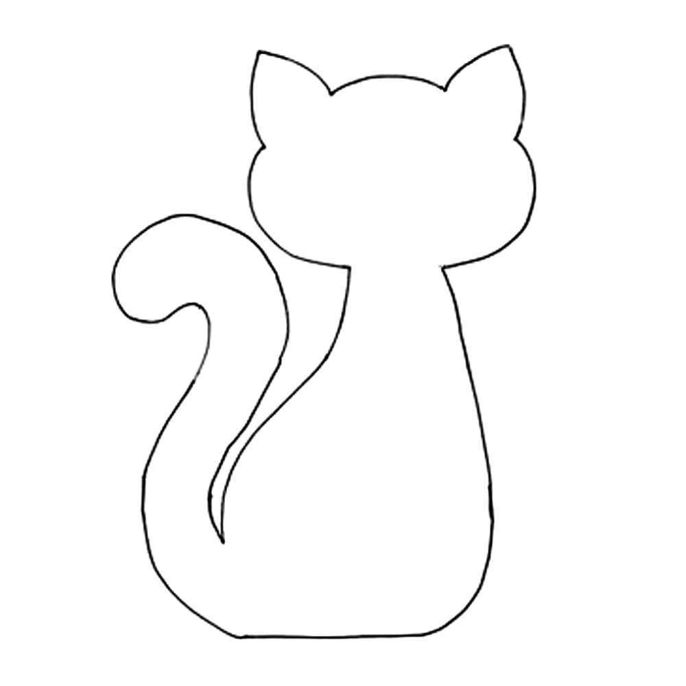 molde de gato em eva