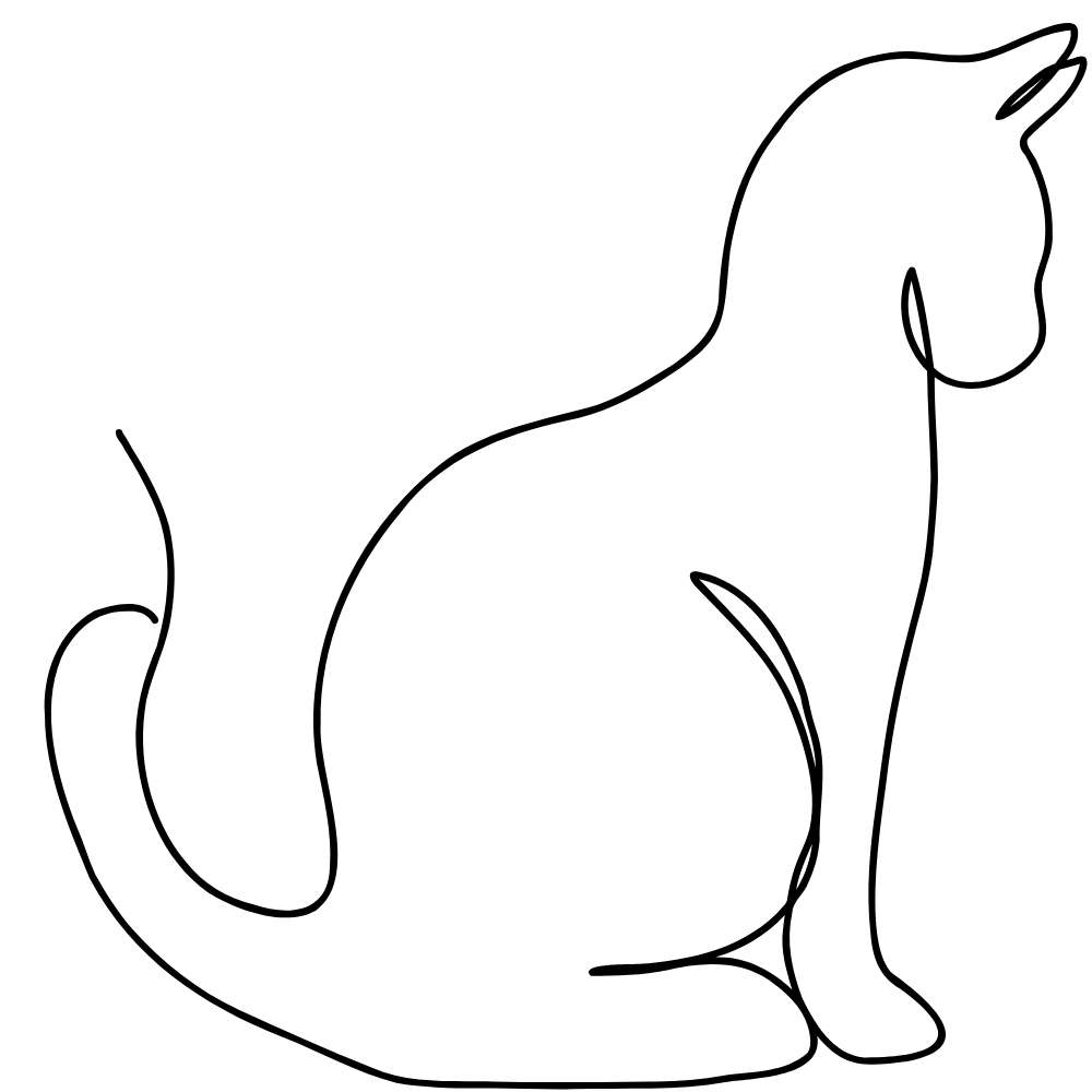 molde de gato para recortar