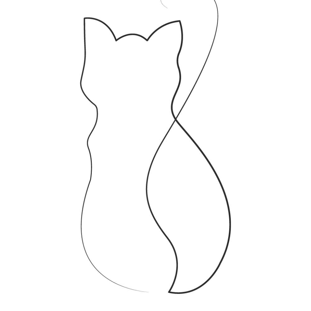 molde de gato em pe