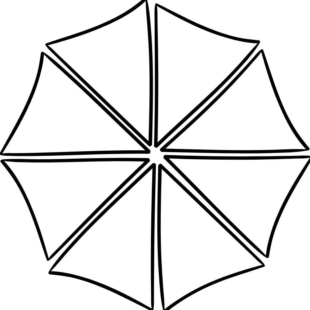 molde de guarda chuva de frevo 