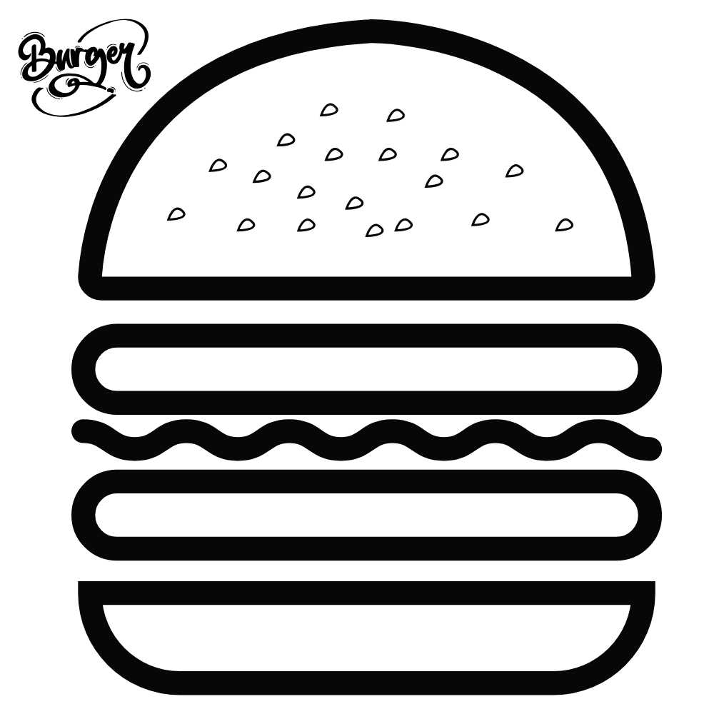 molde de hamburguer imprimir