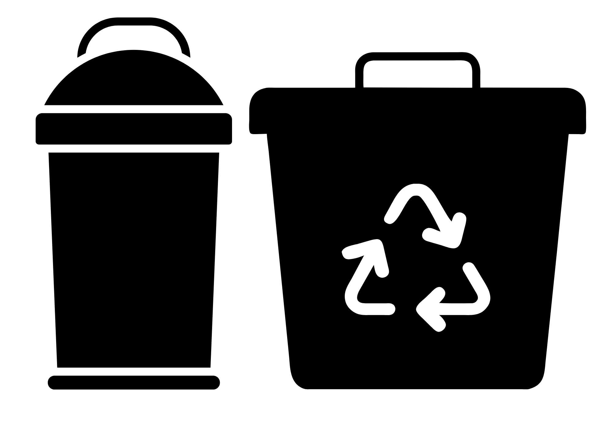 lixeiras de reciclagem