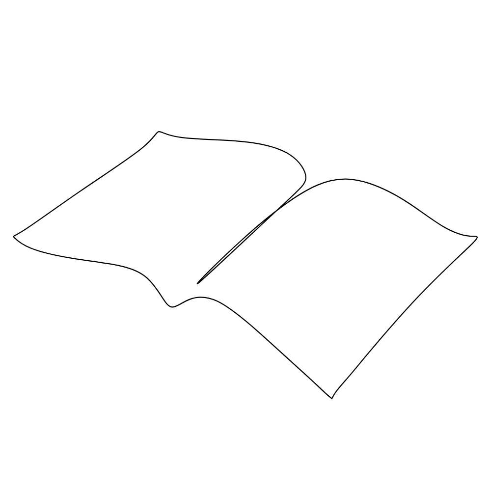 molde de livro aberto