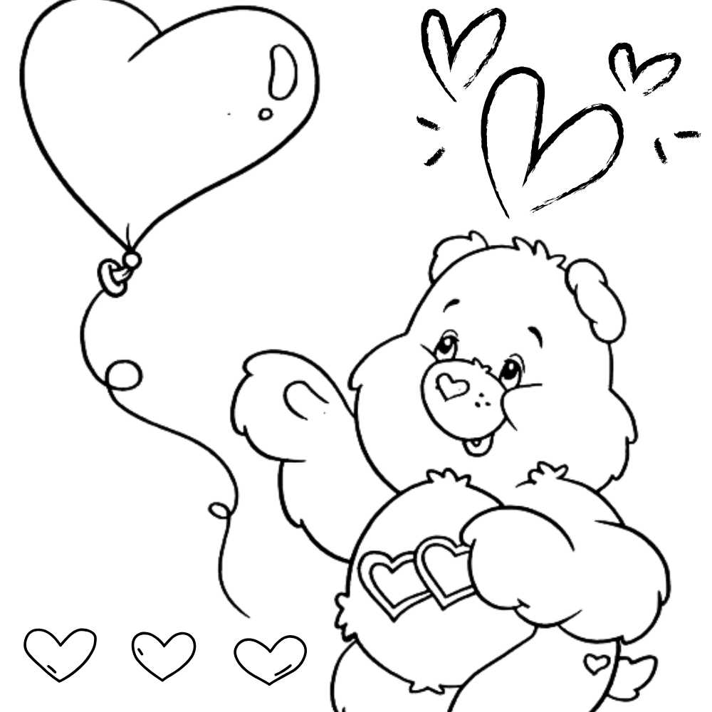 foto dos ursinhos carinhosos para colorir