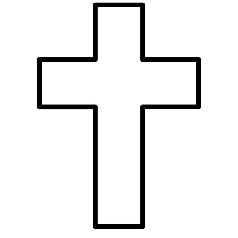 molde de cruz para imprimir