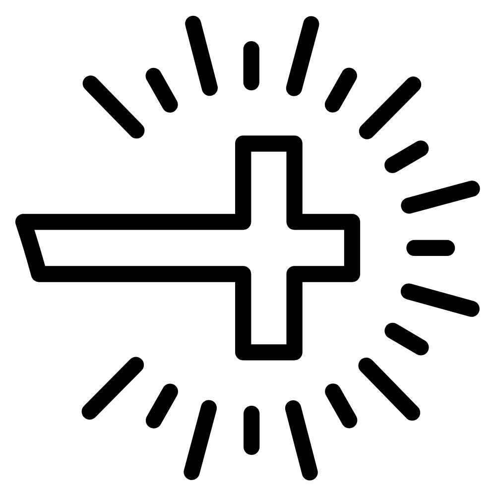 molde de cruz pequena