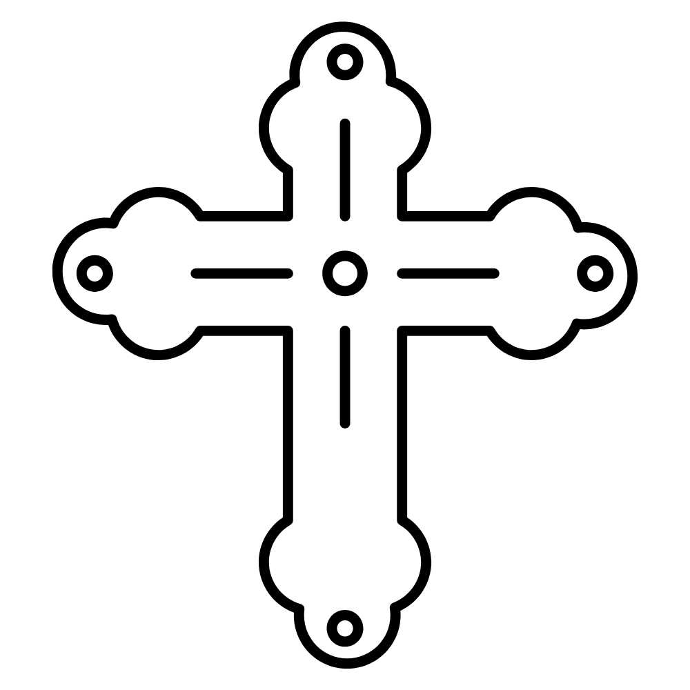 molde de cruz em eva