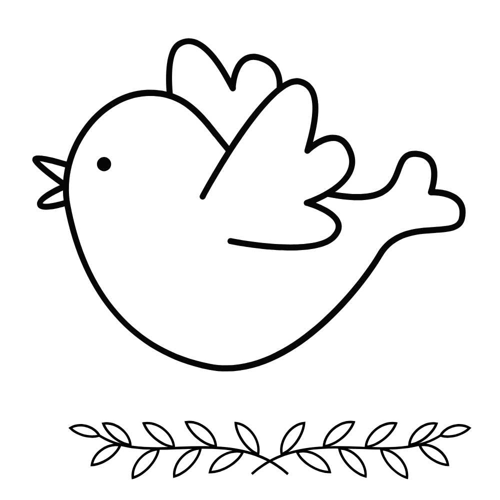 desenho de passarinho