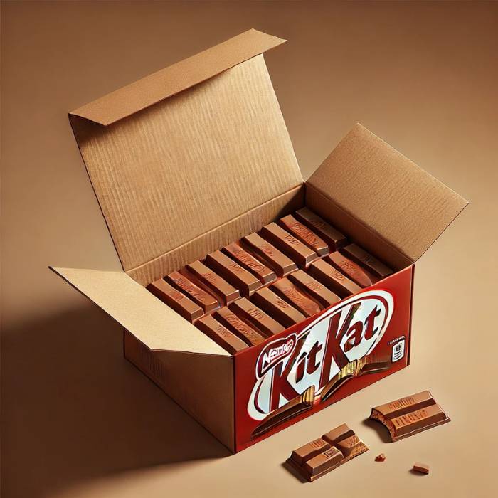 caixa kit kat 