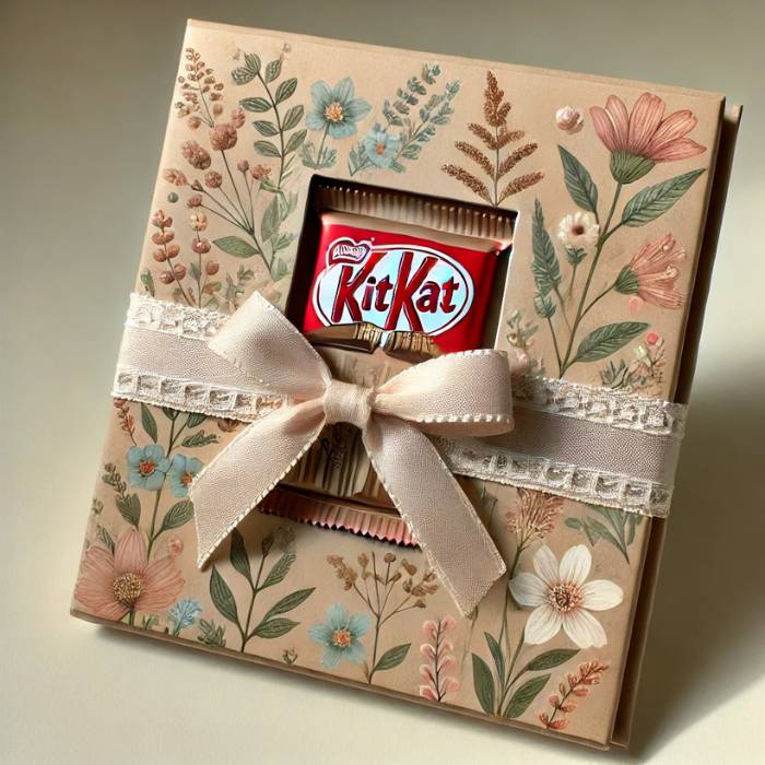 molde caixa kit kat aniversario