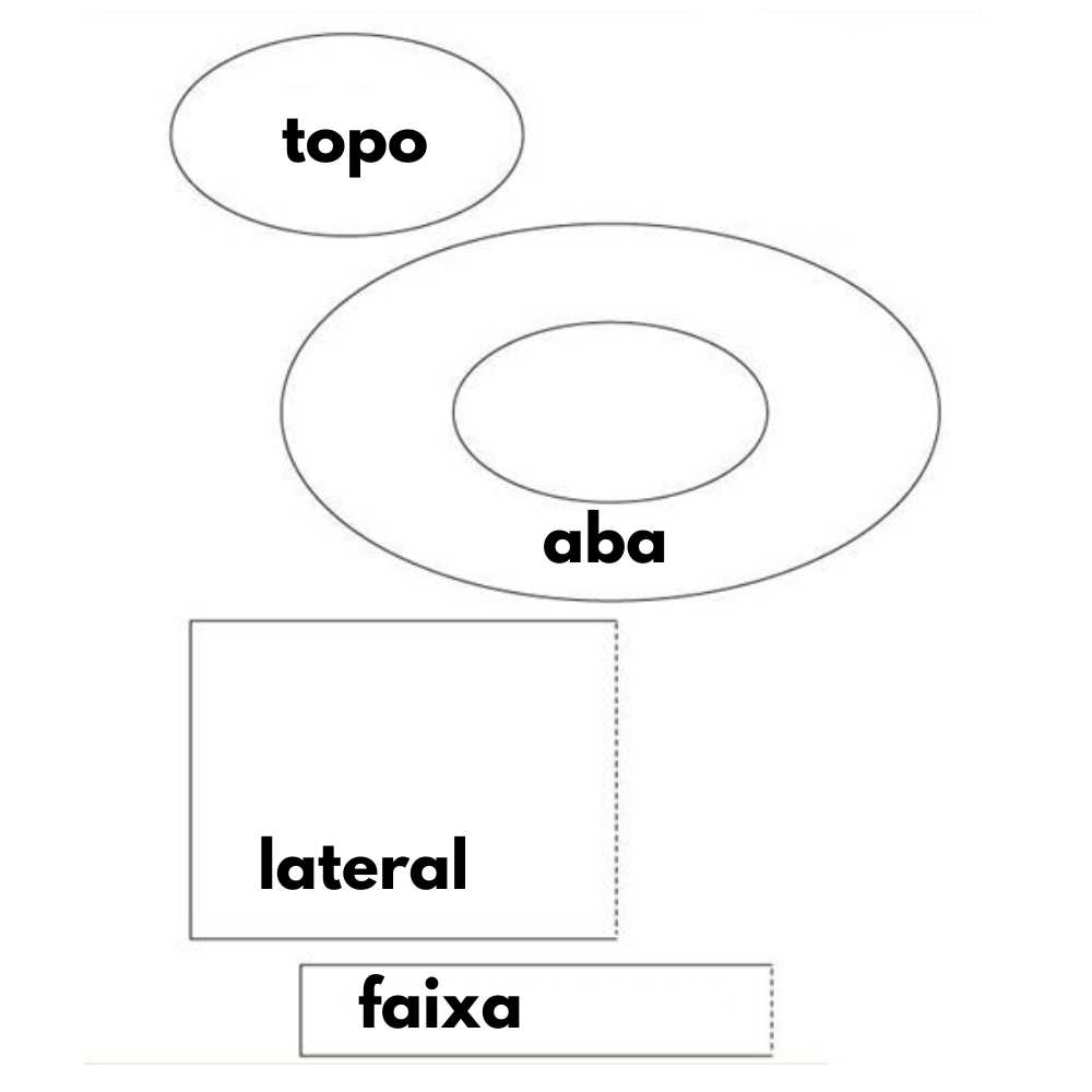 cartola de boneco de neve molde