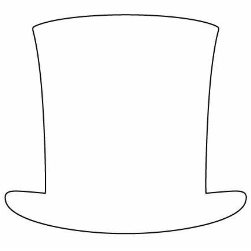 molde de cartola para imprimir